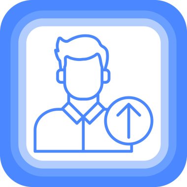 İnsan simgesinin vektör illüstrasyonu