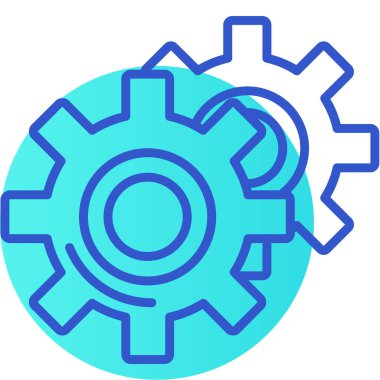 dişli simgesi vektör illüstrasyonu