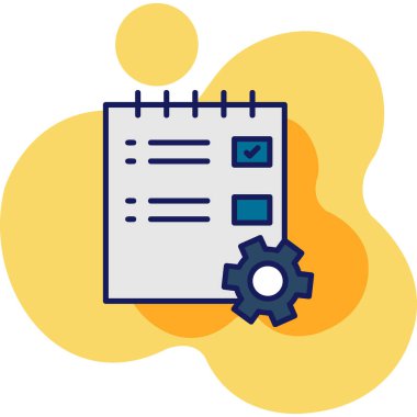 belge yönetimi simgesi vektör illüstrasyonu