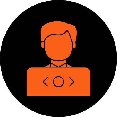 Bir insan simgesinin vektör illüstrasyonu