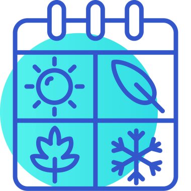 Takvim simgesi, vektör çizimi