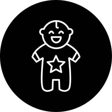 Bir bebeğin vektör illüstrasyonu