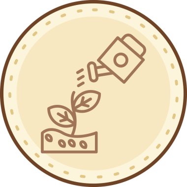 Bitki. Web simgesi basit illüstrasyon