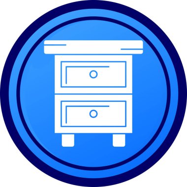 Mobilya modern simgesinin vektör illüstrasyonu