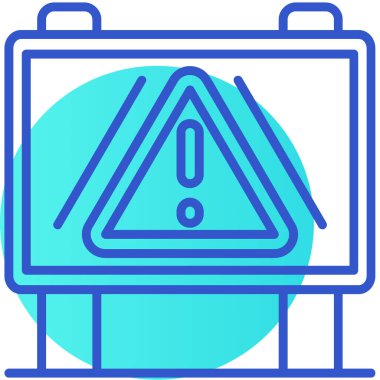 uyarı simgesi vektör illüstrasyonu