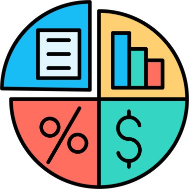 İş grafik çizelgesi simgesi, özet biçimi