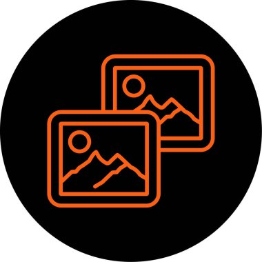 vektör dağ simgesi illüstrasyonu