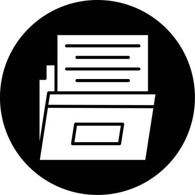 belge simgesi vektör illüstrasyonu