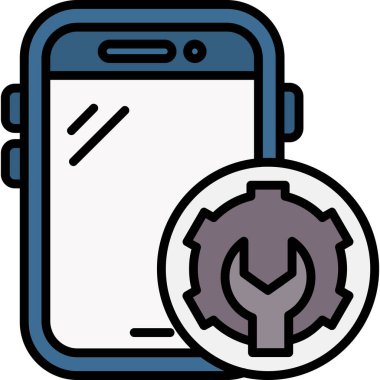 cep telefonu ikonu vektör illüstrasyonu