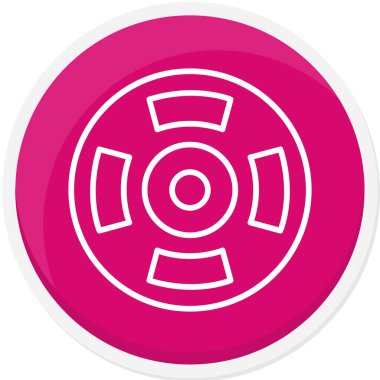 Dairesel testerenin vektör çizimi