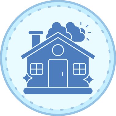 Ev simgesinin vektör illüstrasyonu