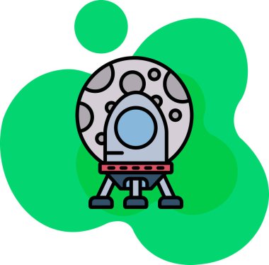 Robot karakterin vektör illüstrasyonu