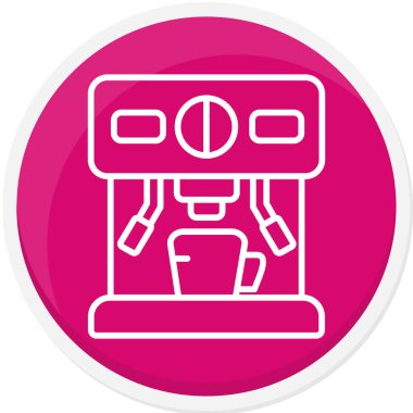 - Makine. Web simgesi basit illüstrasyon