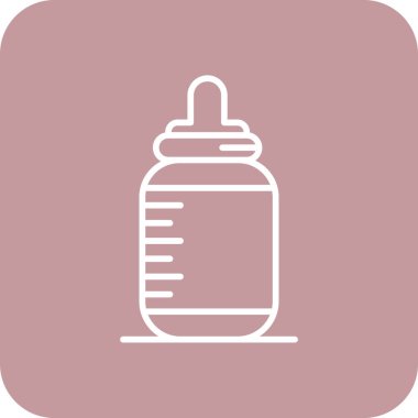 bebek şişe ikonu vektör illüstrasyonu