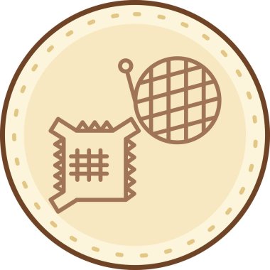 Çizgi film simgesinin vektör çizimi