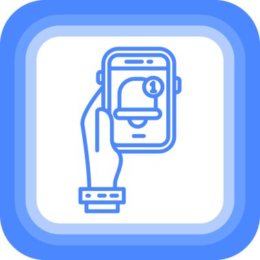 cep telefonu ikonu vektör illüstrasyonu