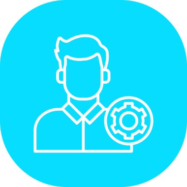 İnsan simgesinin vektör illüstrasyonu