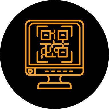 vektör lcd simgesi illüstrasyonu