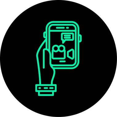 Vektör Mobil simge illüstrasyonu