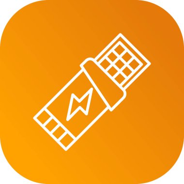 Batarya simgesi soyut grupta izole edildi