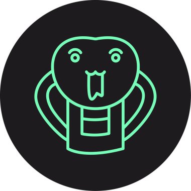 Sakallı bir adamın vektör simgesi