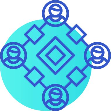 Şifreleme para birimi dijital blok zinciri simgesi