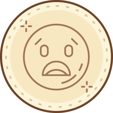 sad face icon. vector illustration
