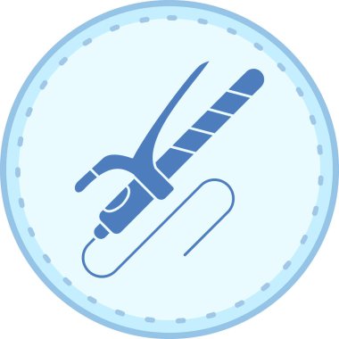 Makas simgesi, vektör illüstrasyonu