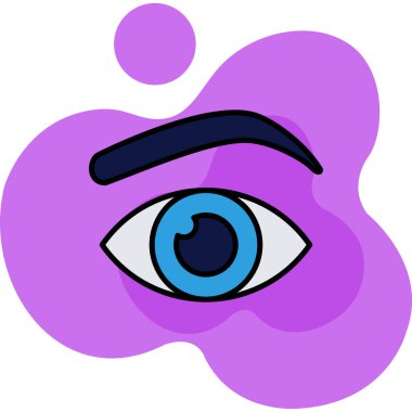 Göz simgesi vektör illüstrasyonu