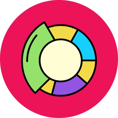 Renk paleti vektör simgesi