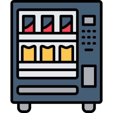 Buzdolabı simgesi, vektör çizimi