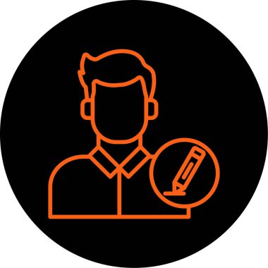 Tabletli bir adamın vektör çizimi