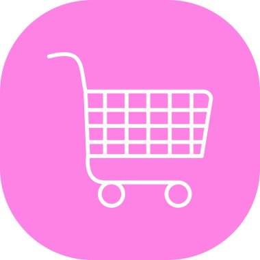 Alışveriş arabası ikonu. vektör illüstrasyonu