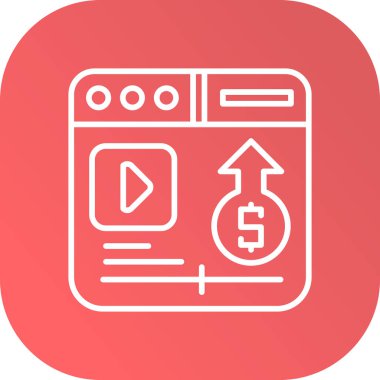 Dolar vektörü düz renk simgesi