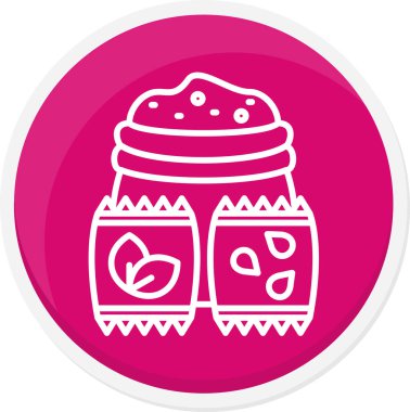 Kavanoz. Web simgesi basit illüstrasyon