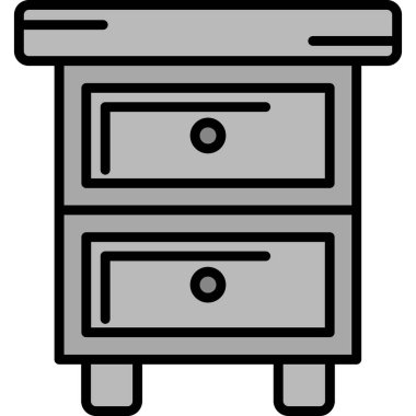 Dolap Mobilyası, vektör illüstrasyonu