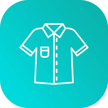 Gömlek. Web simgesi basit illüstrasyon