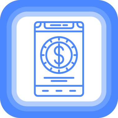 cep telefonu simgesi. vektör illüstrasyonu