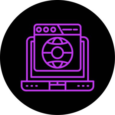 bilgisayar simgesi vektör illüstrasyonu