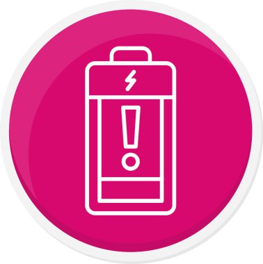 Pil. Web simgesi basit illüstrasyon