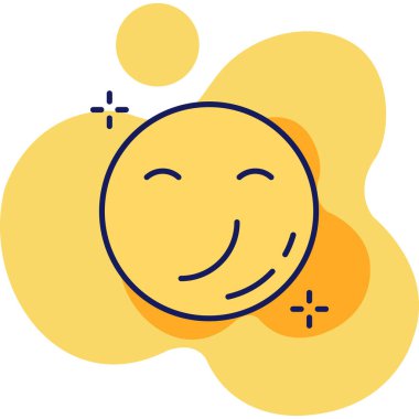 Gülen surat. Basit illüstrasyon