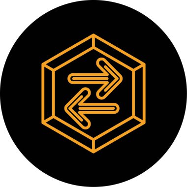 Modern bir simgenin vektör illüstrasyonu