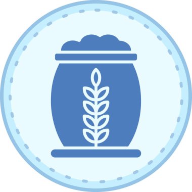 Buğday. Web simgesi basit illüstrasyon