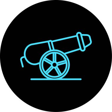 Teleskop simgesi şablonunun illüstrasyon vektör simgesi