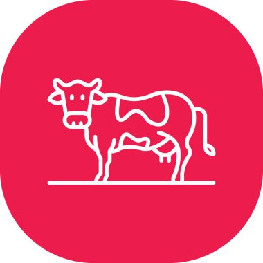 inek simgesi vektör illüstrasyonu