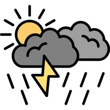 fırtına bulutu hava simgesi