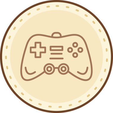 gamepad modern simgesi, vektör illüstrasyonu