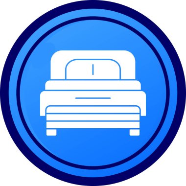 yatak vektörü simgesi modern illüstrasyon