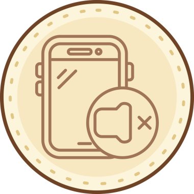 Bir smartphone simge vektör çizim