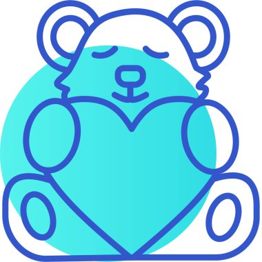 Oyuncak ayı kutsal kişilerin resmi, vektör çizim